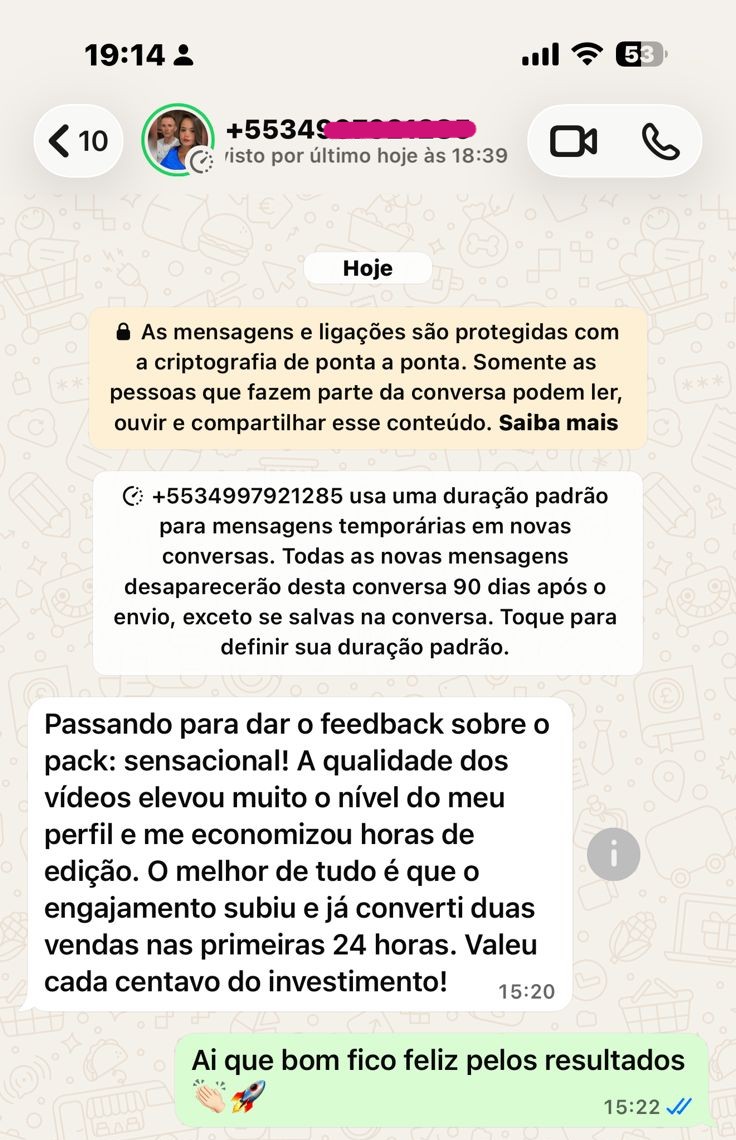 Segundo depoimento de cliente sobre a Central de Vídeos Virais